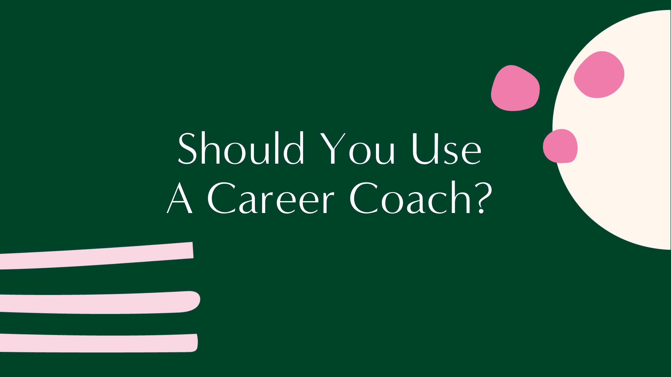 Should you use a career coach header